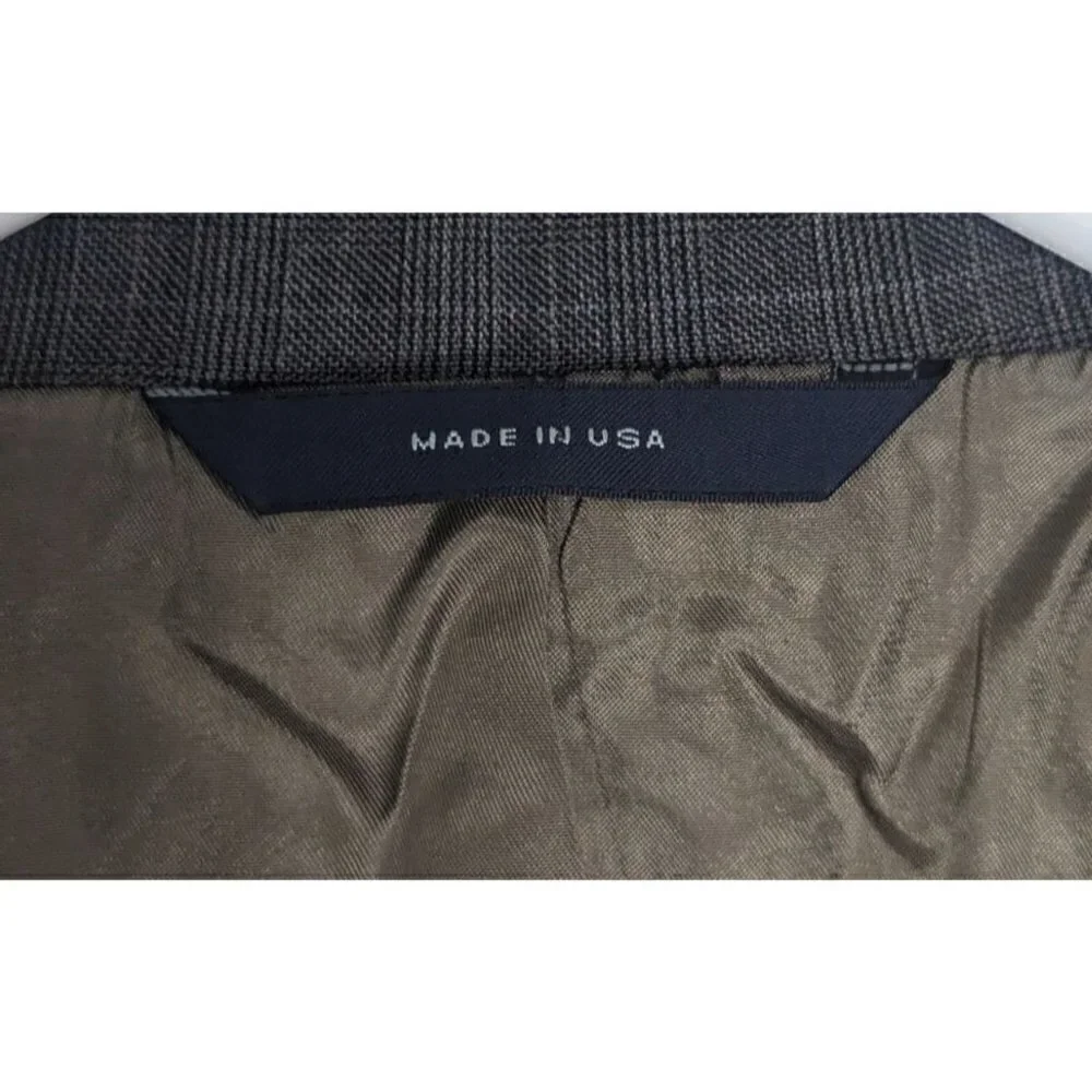 Brooks Brothers Wool Men's Grey Sport Jacket Blazer 2 Button Made in USA 44 LONG